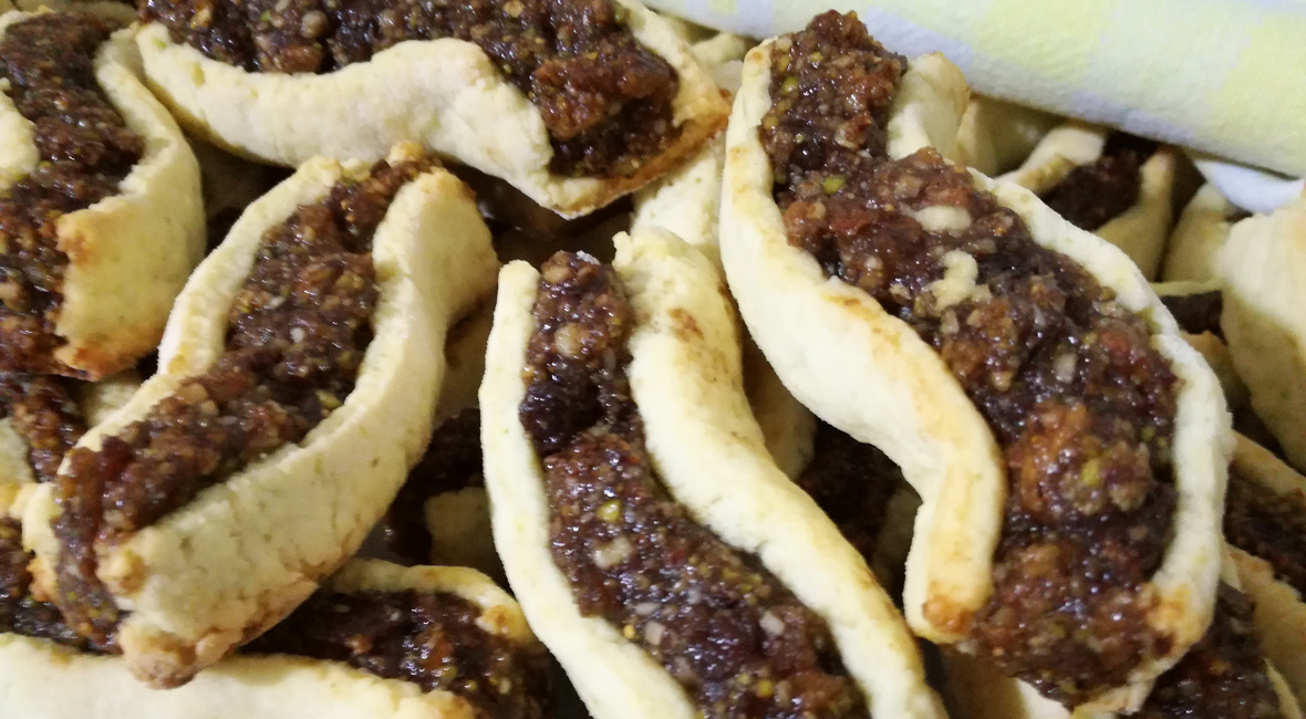 ricetta mustazzoli catanesi con fichi secchi e frutta secca